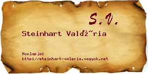 Steinhart Valéria névjegykártya